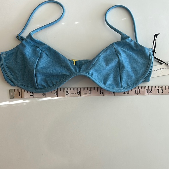 Lovers and Friends denim like bikini top size medium - Picture 8 of 8